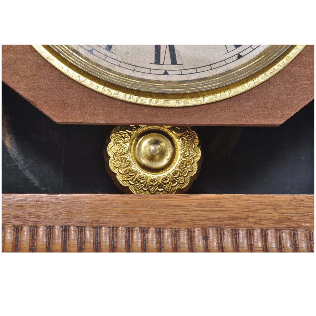 Antique American Oak Case 8-Day Regulator/Clock, Circa 1900