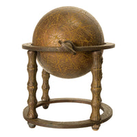 Antique Persian Qajar Period Arabic Islamic Celestial Brass Globe Astrolabe 1850
