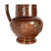 Antique English 18th Century English Brown Stoneware Puzzle Jug Nottingham 1706