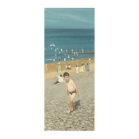 Irish Modernist Oil on Canvas Painting "Young Bathers" Children on the Beach  by Henry Robertson Craig