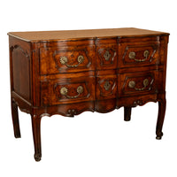 Antique 18th Century French Provincial Régence Carved Walnut Commode Chest 1760
