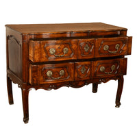 Antique 18th Century French Provincial Régence Carved Walnut Commode Chest 1760