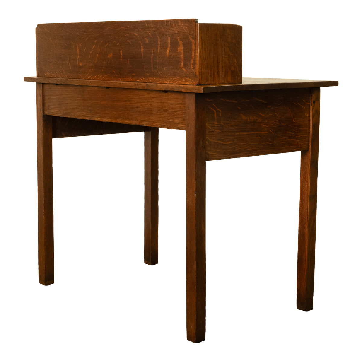 Antique American Arts & Crafts Mission Oak Gustav Stickley Postcard Desk 1905