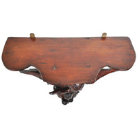 Large Antique Carved German Black Forest Walnut Eagle Wall Bracket, Circa 1875