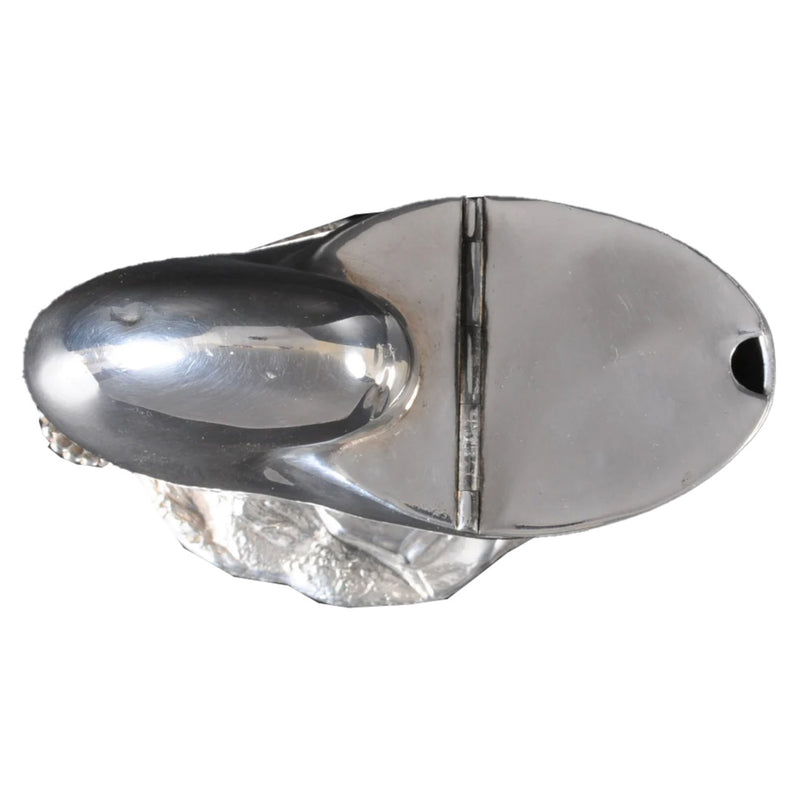 Antique Sheffield Silver Plate Nautilus Shell Spoon-Warmer, Circa 1860