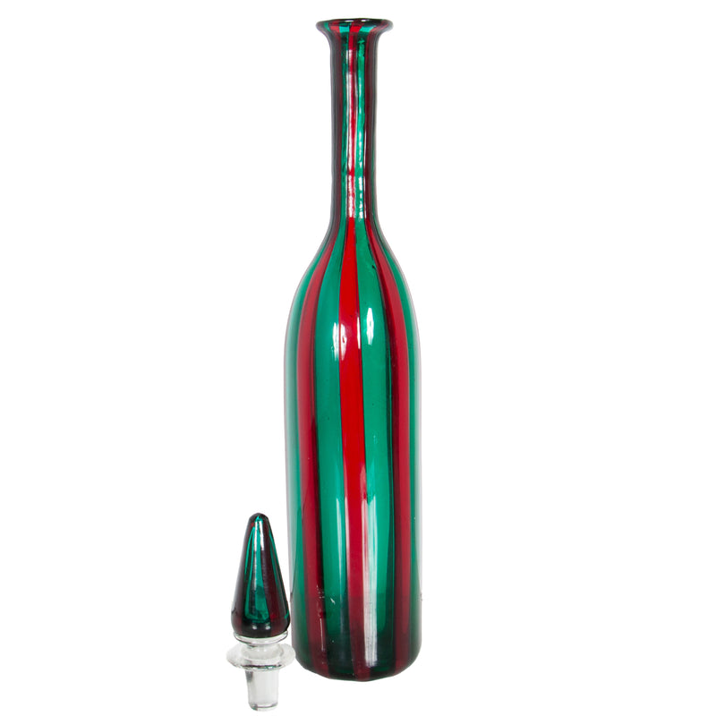 Mid Century Italian Murano Glass Morandiane Bottle Gio Ponti & Paolo Venini 1955