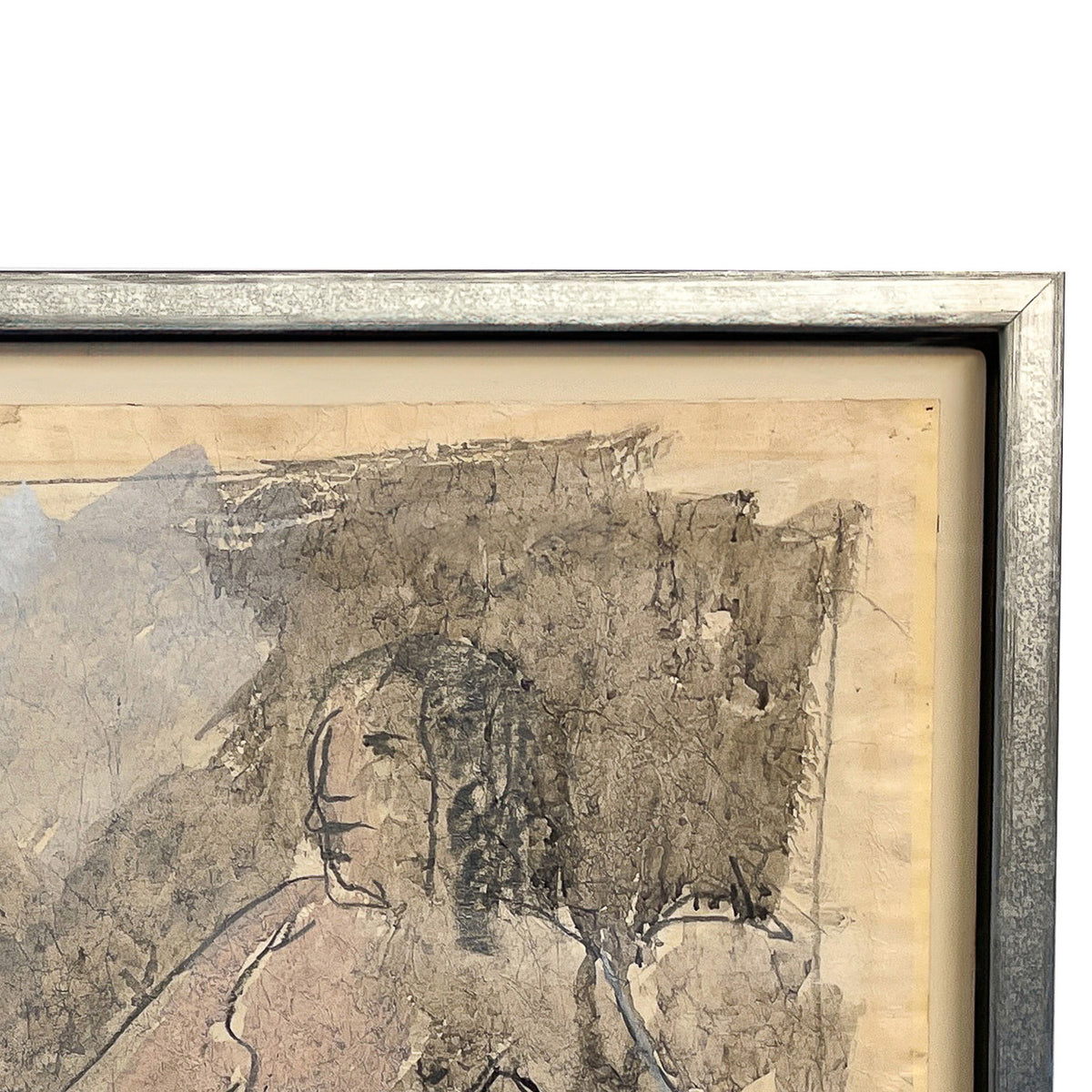 African American Painting Two Female Nudes "Conversation"by Robert Colescott, 1959 Smith Tower Gallery