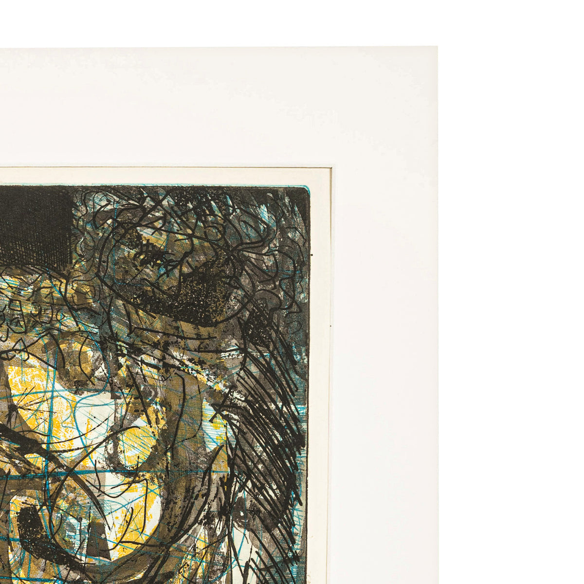 African American Abstract Expressionist Etching Aquatint "Anatomy of Aphrodite" by Warrington Colescott, 1959