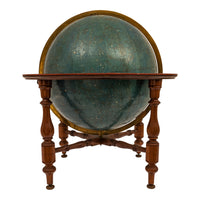 Antique 19th C. W & A K Johnston 18" Celestial Library Floor Globe on Stand London 1879