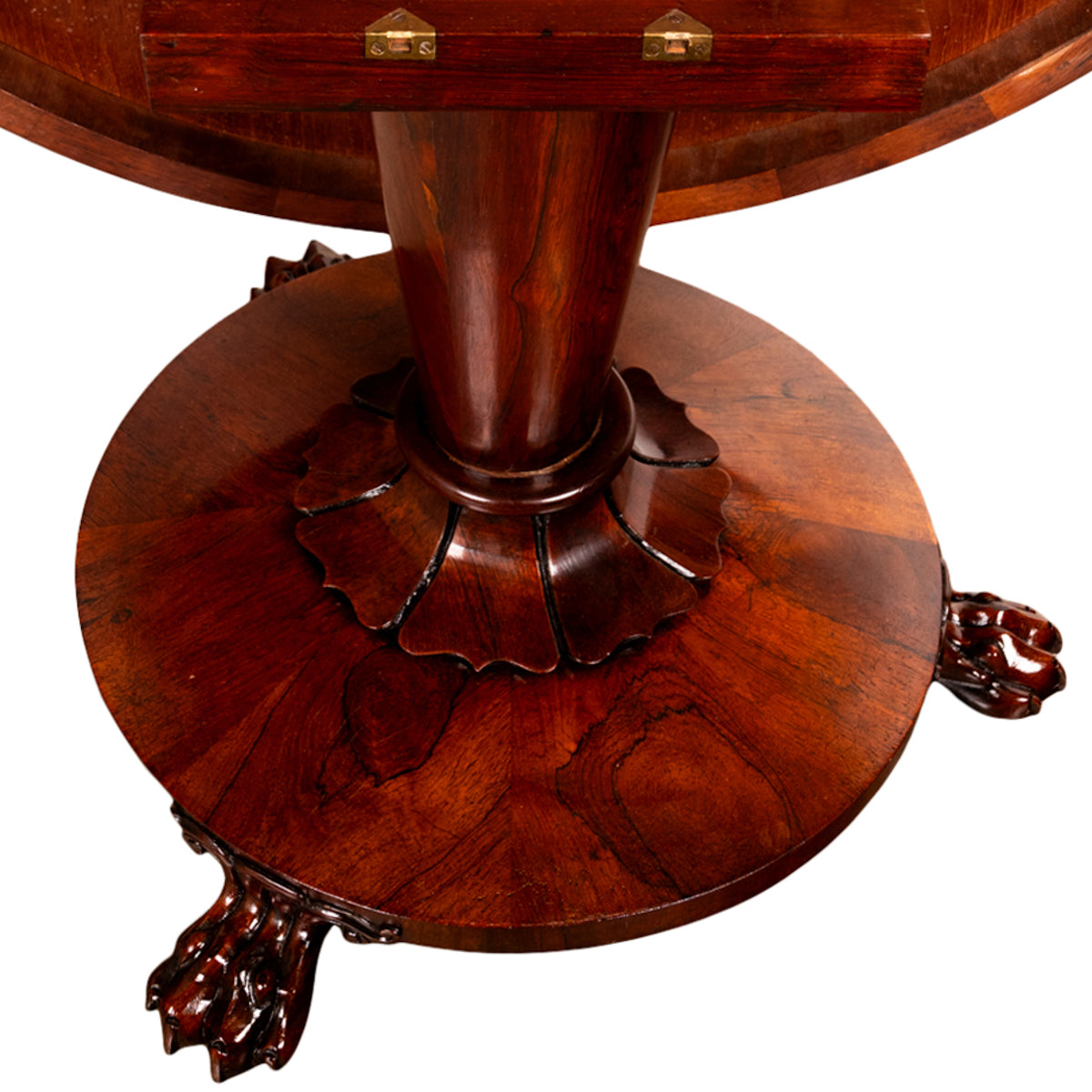 Antique Georgian Regency Rosewood Circular Dining Breakfast Tilt-Top Table 1820
