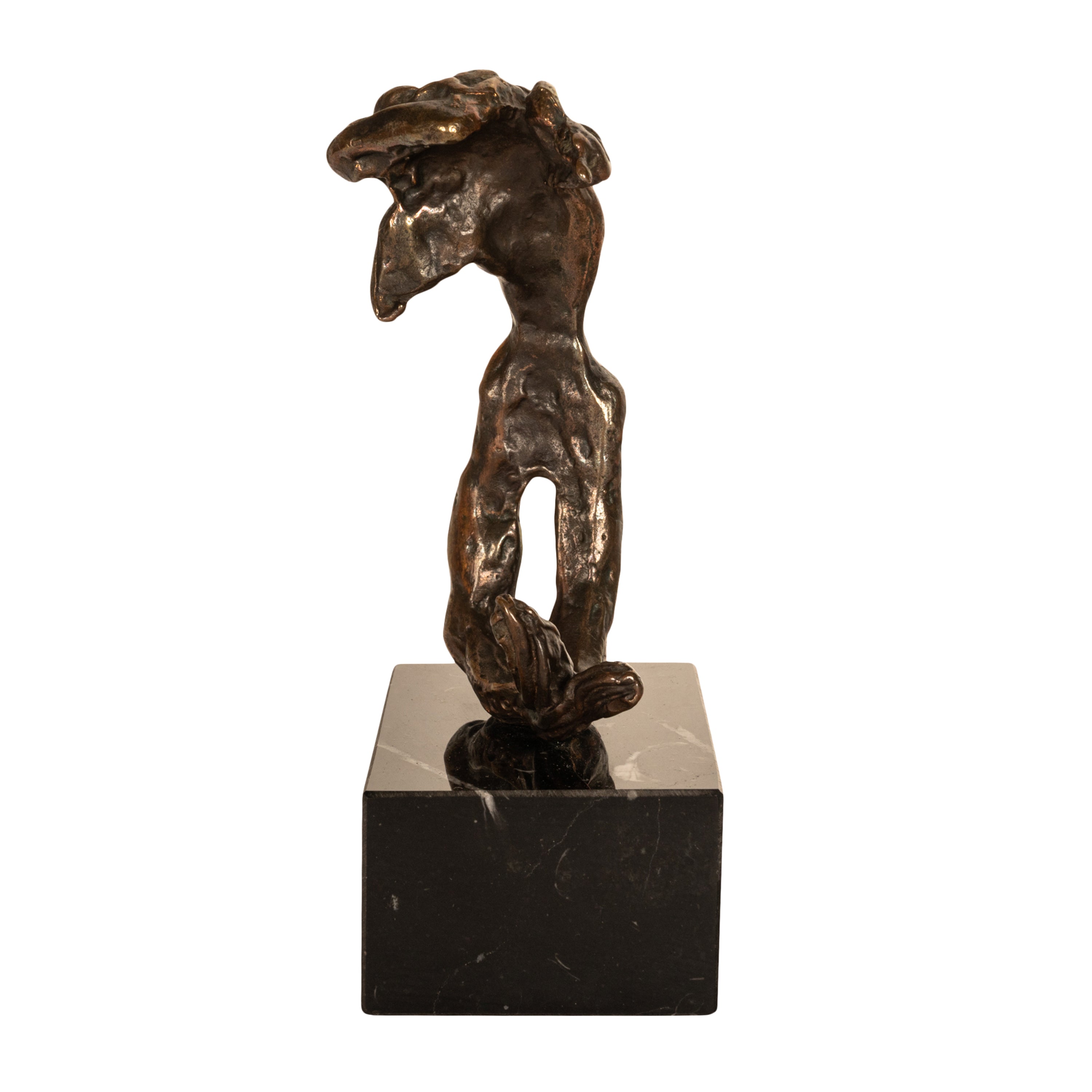 加藤日砂A window Scene Angel in Bronze Surrealist Bronze Sculpture