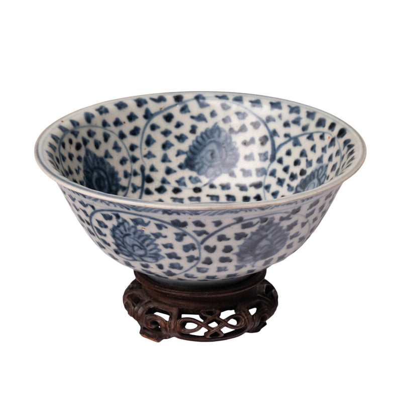 Blue and White Ming Dynasty Bowl