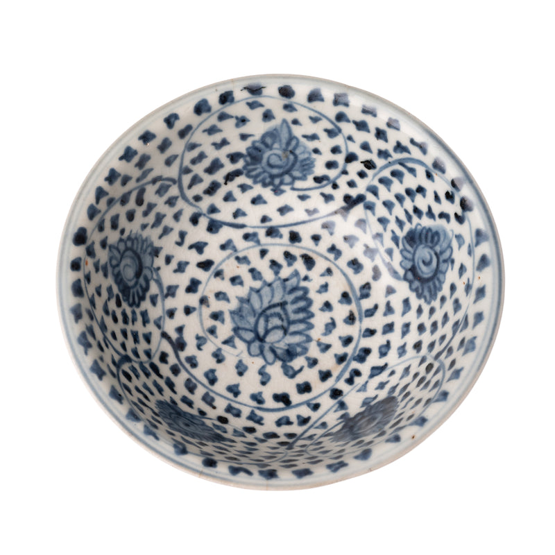 Blue and White Ming Dynasty Bowl