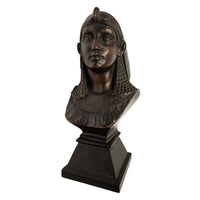 Antique French Egyptian Revival Bronze Bust Sculpture Statue "Queen of Babylon" By Paul Auguste Gagne 1875