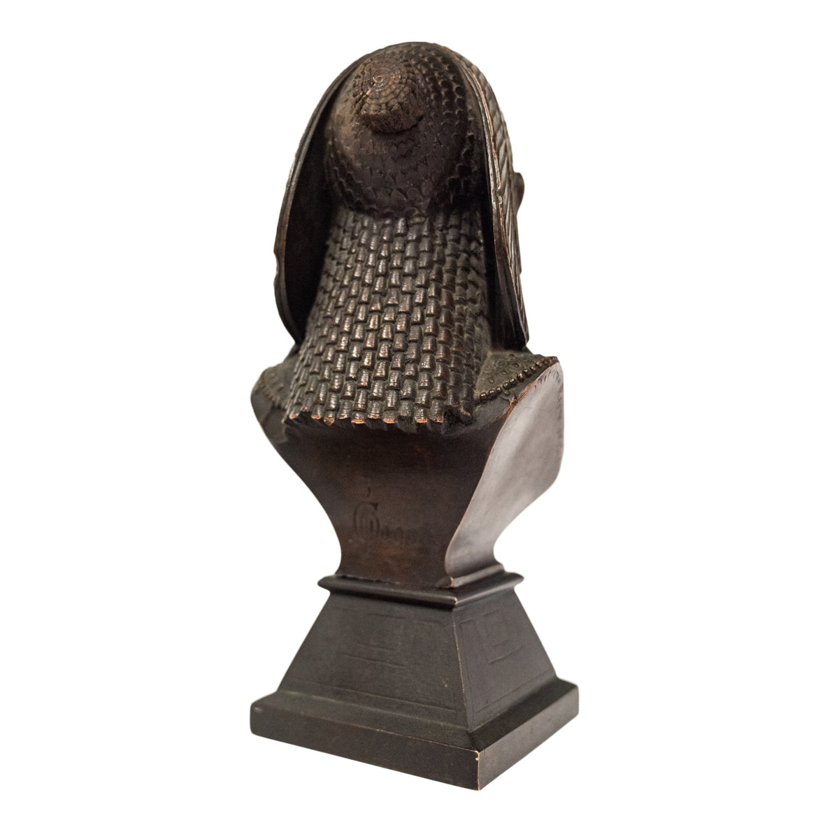 Antique French Egyptian Revival Bronze Bust Sculpture Statue "Queen of Babylon" By Paul Auguste Gagne 1875