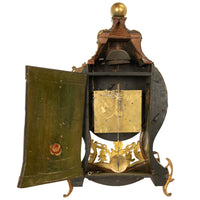 Antique 18th Century French Louis XV Painted & Ormolu Vernis Martin Cartel Clock 1750