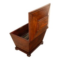 Antique Georgian Regency Mahogany Sarcophagus Shaped Wine Cellarette Cooler 1810