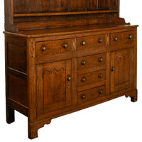 Antique 18th Century Georgian Oak Inlaid Welsh Dresser Plate Rack Sideboard 1780