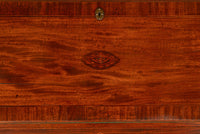 Fine Antique Georgian Mahogany Sheraton Inlaid Secretary Desk Bureau Chest 1780