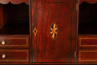 Fine Antique Georgian Mahogany Sheraton Inlaid Secretary Desk Bureau Chest 1780