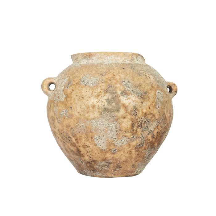 Ancient Egyptian Old Kingdom Miniature Lime Stone Vessel Jar 2600-2800 BCE