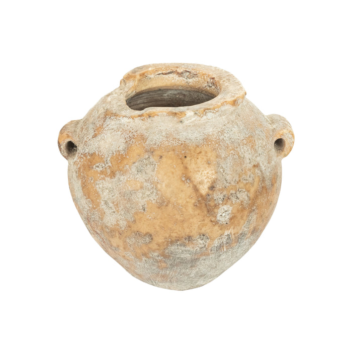 Ancient Egyptian Old Kingdom Miniature Lime Stone Vessel Jar 2600-2800 BCE