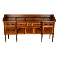 Antique Georgian Irish Inlaid Cuban Mahogany Country House Sideboard Donegal Circa 1800