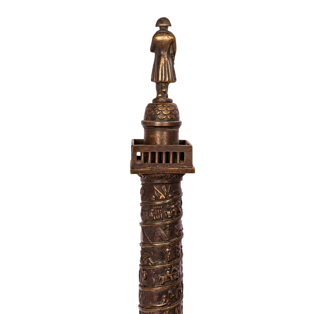 Antique French Grand Tour Bronze Statue Sculpture Napoleon Column Vendome 1860