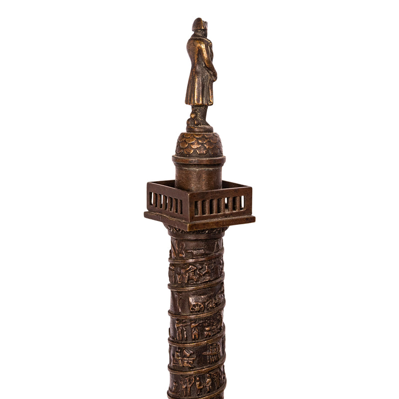 Antique French Grand Tour Bronze Statue Sculpture Napoleon Column Vendome 1860