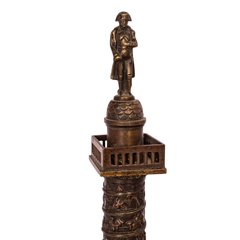 Antique French Grand Tour Bronze Statue Sculpture Napoleon Column Vendome 1860