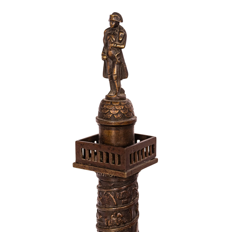 Antique French Grand Tour Bronze Statue Sculpture Napoleon Column Vendome 1860