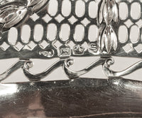 Antique Georgian Sterling Silver Pierced Basket by Richard Morton Sheffield 1778