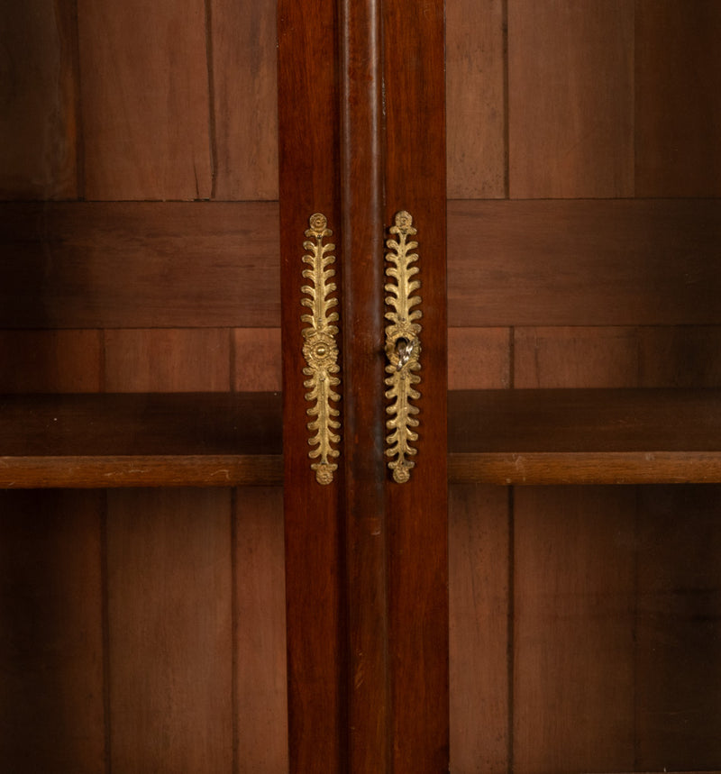 Antique French Empire Mahogany Ormolu Bookcase Bibliotheque Display cabinet 1810