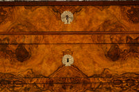 Antique French Walnut & Marble Louis-Philippe Walnut Commode Chest Drawers 1840
