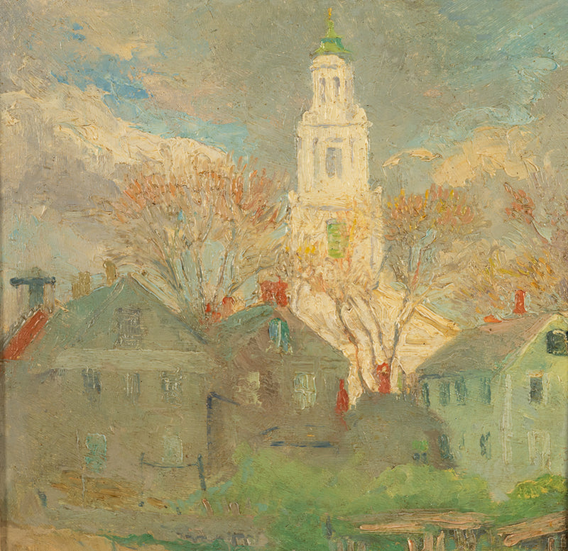 American Impressionist Oil Painting Provincetown Cape Cod Massachusetts by Gerrit Beneker, 1915
