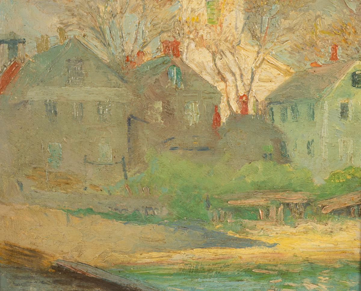 American Impressionist Oil Painting Provincetown Cape Cod Massachusetts by Gerrit Beneker, 1915