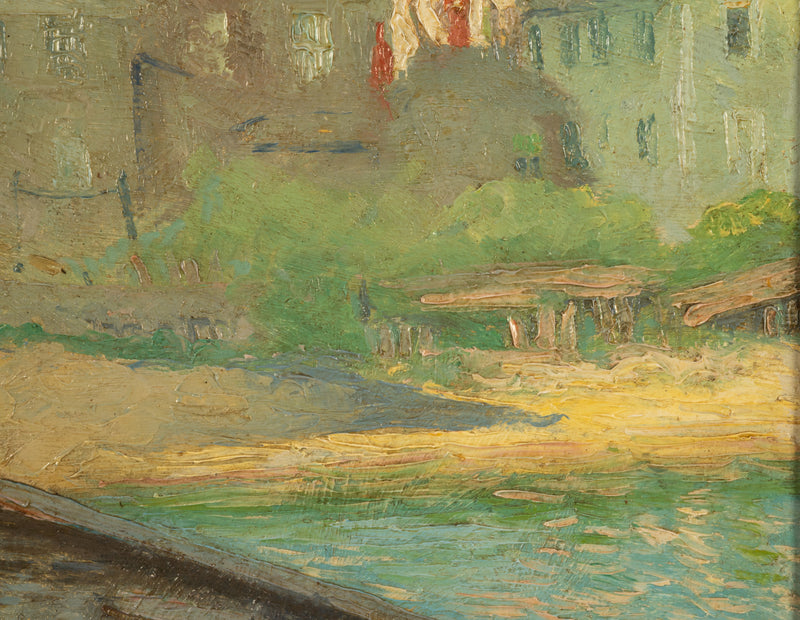 American Impressionist Oil Painting Provincetown Cape Cod Massachusetts by Gerrit Beneker, 1915
