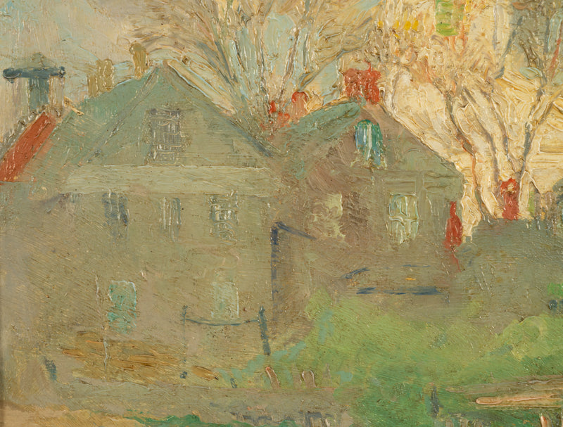 American Impressionist Oil Painting Provincetown Cape Cod Massachusetts by Gerrit Beneker, 1915
