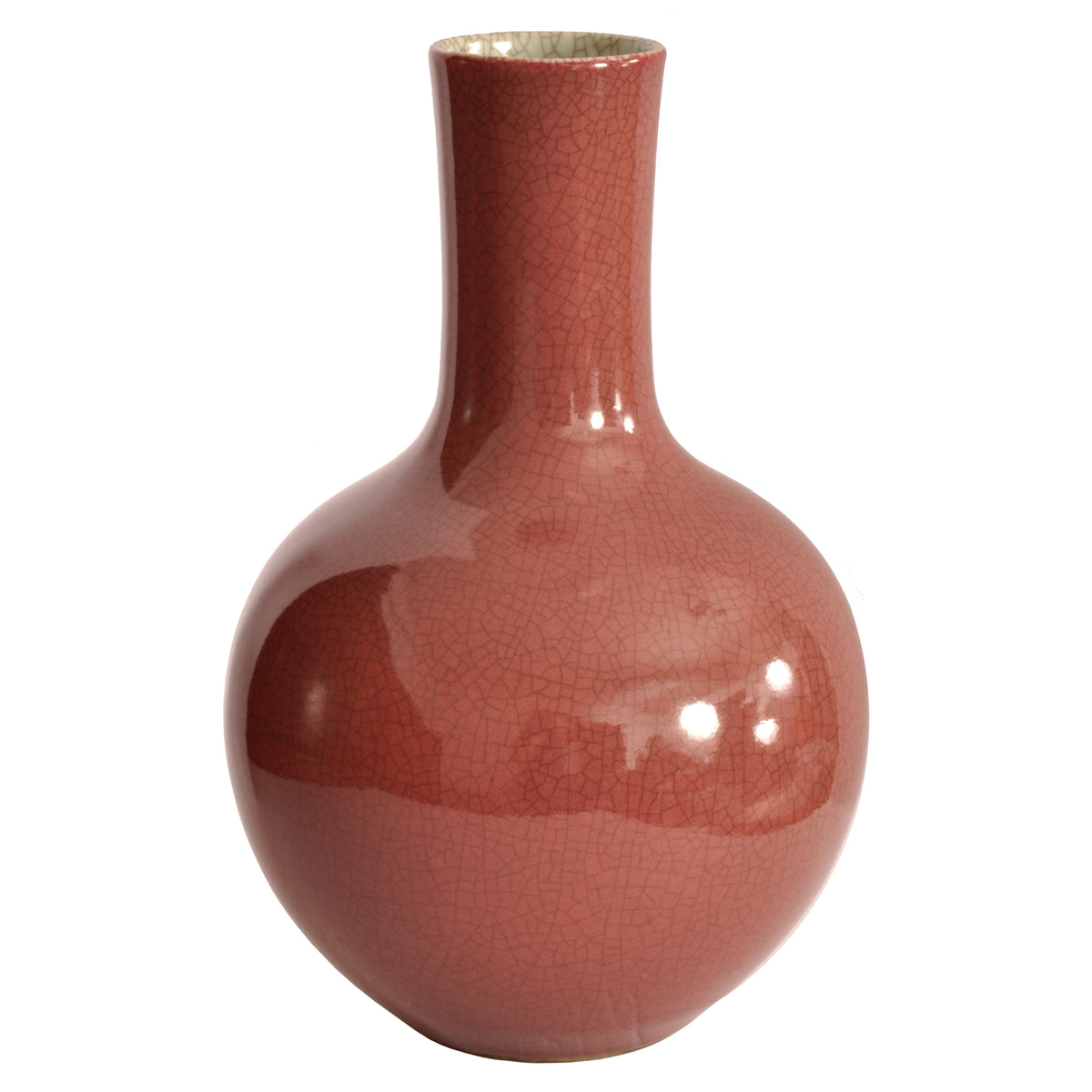 Cream Crackle Glaze Qing Dynasty Vase Cream Crackle Glaze Qing Dynasty Vase