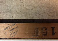 French Normandy School Post-Impressionist Oil on Canvas Still Life Flowers Fruit by Franck Innocent, 1941