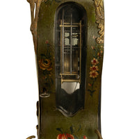 Antique 18th Century French Louis XV Painted & Ormolu Vernis Martin Cartel Clock 1750