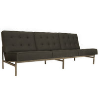 Original Mid-Century Modern 1955 Florence Knoll Parallel Bar Sofa Fully Restored