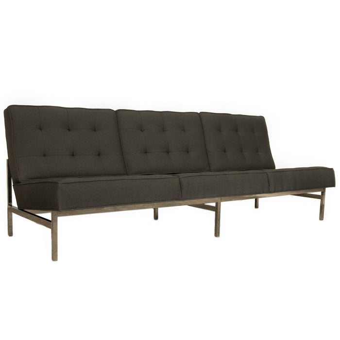 Original Mid-Century Modern 1955 Florence Knoll Parallel Bar Sofa Fully Restored