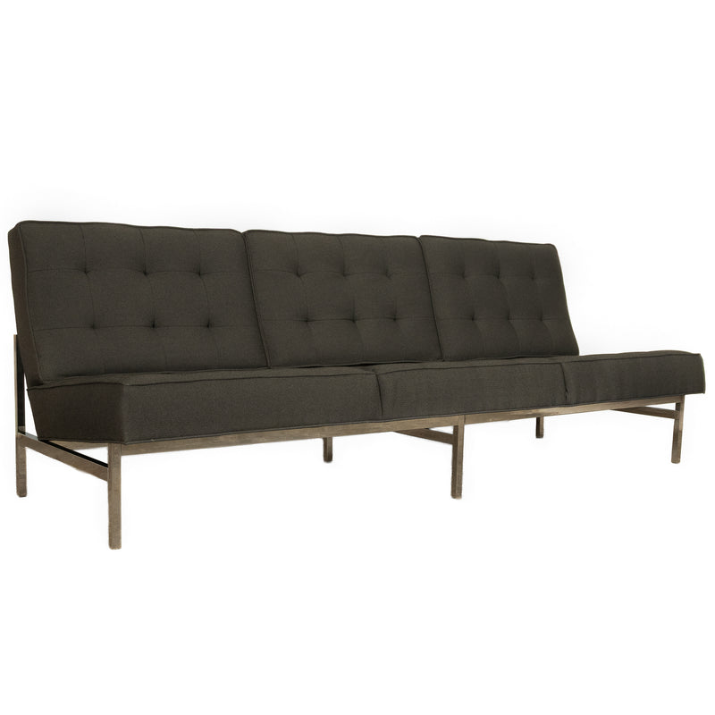 Original Mid-Century Modern 1955 Florence Knoll Parallel Bar Sofa Fully Restored