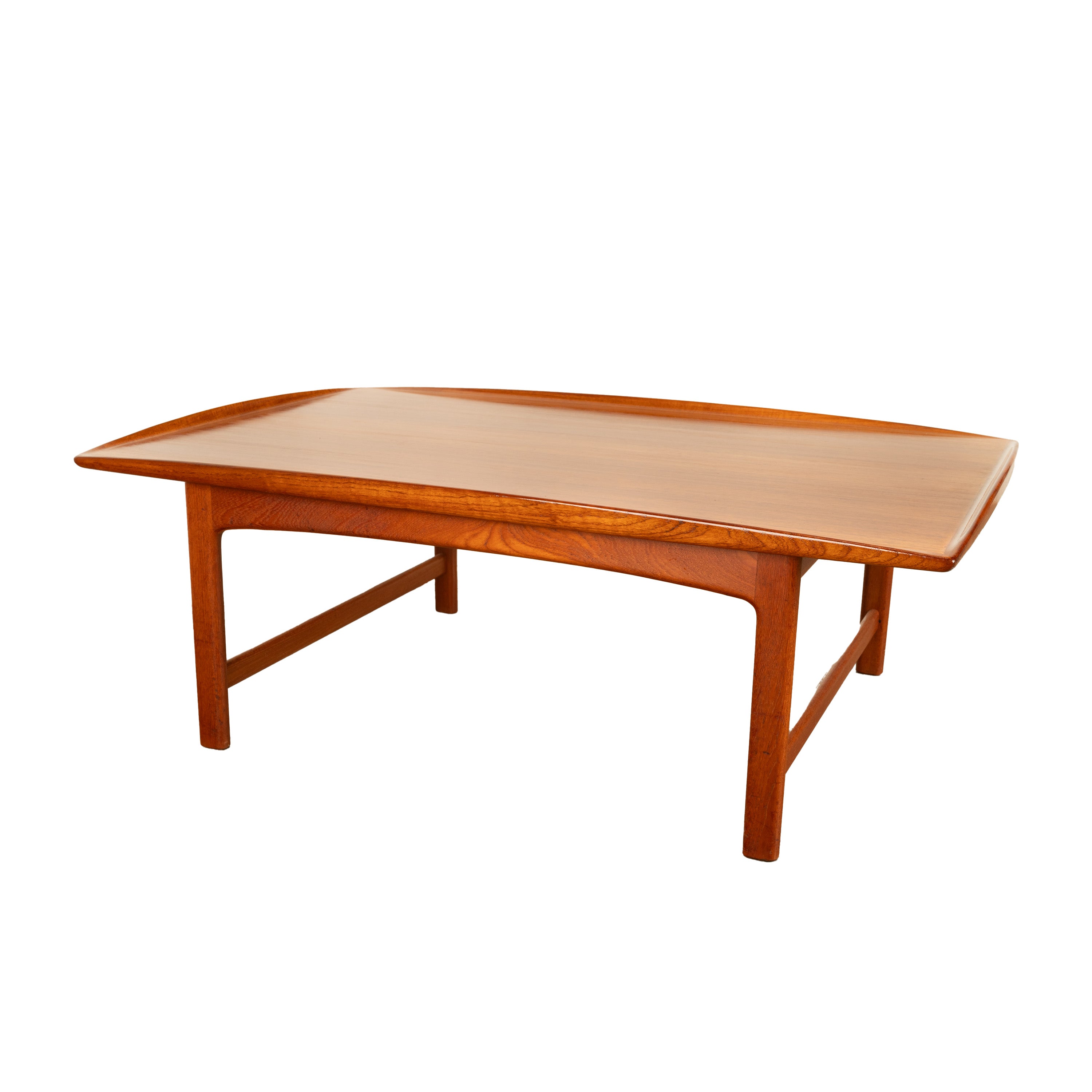 Mid Century Modern Swedish Large Teak Coffee Table Folke Ohlsson