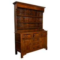 Antique 18th Century Georgian Oak Inlaid Welsh Dresser Plate Rack Sideboard 1780