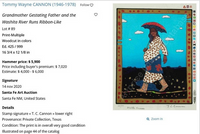 Native American Kiowa/Caddo Peoples Woodcut in Colors "New Indian Art" Pop Art