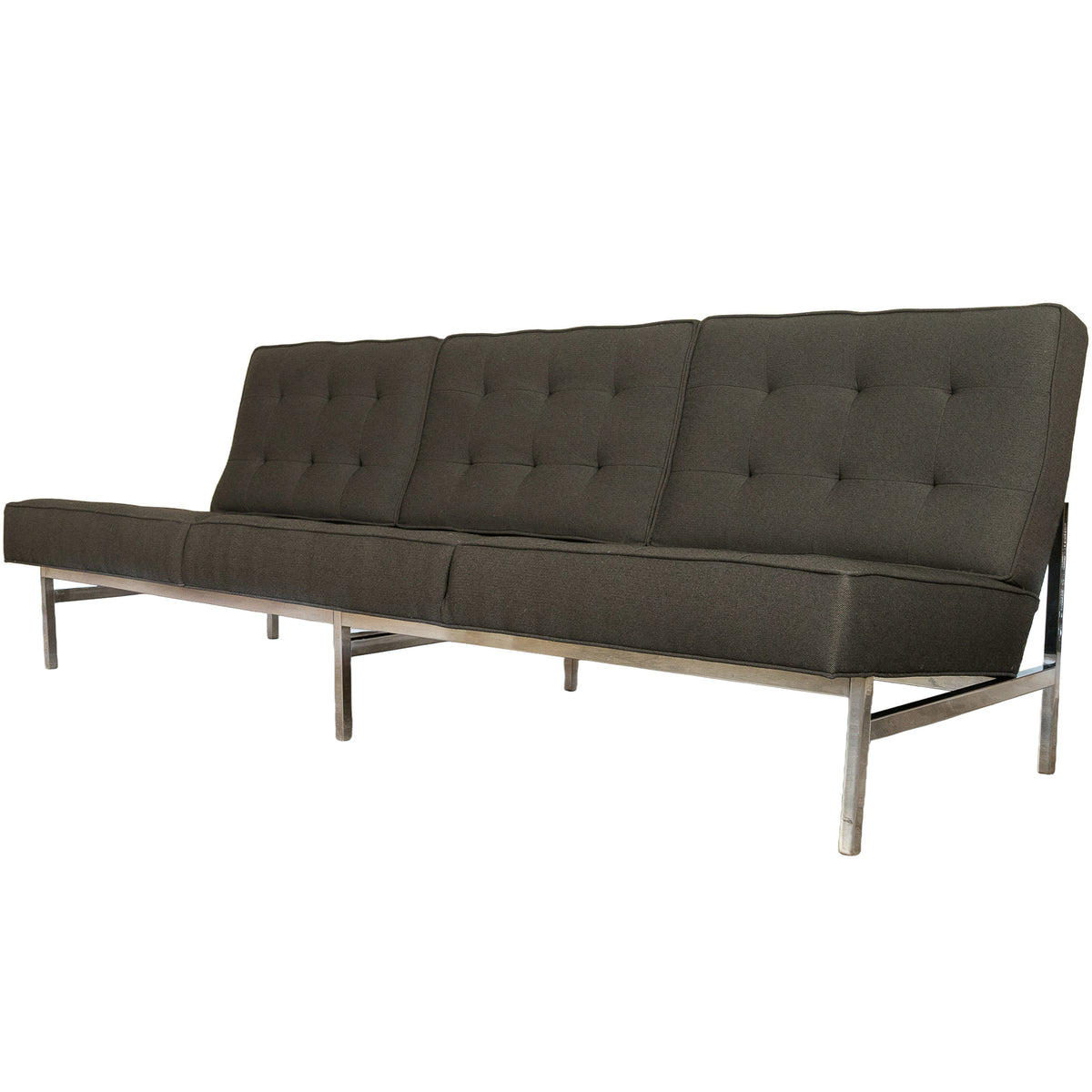 Original Mid-Century Modern 1955 Florence Knoll Parallel Bar Sofa Fully Restored