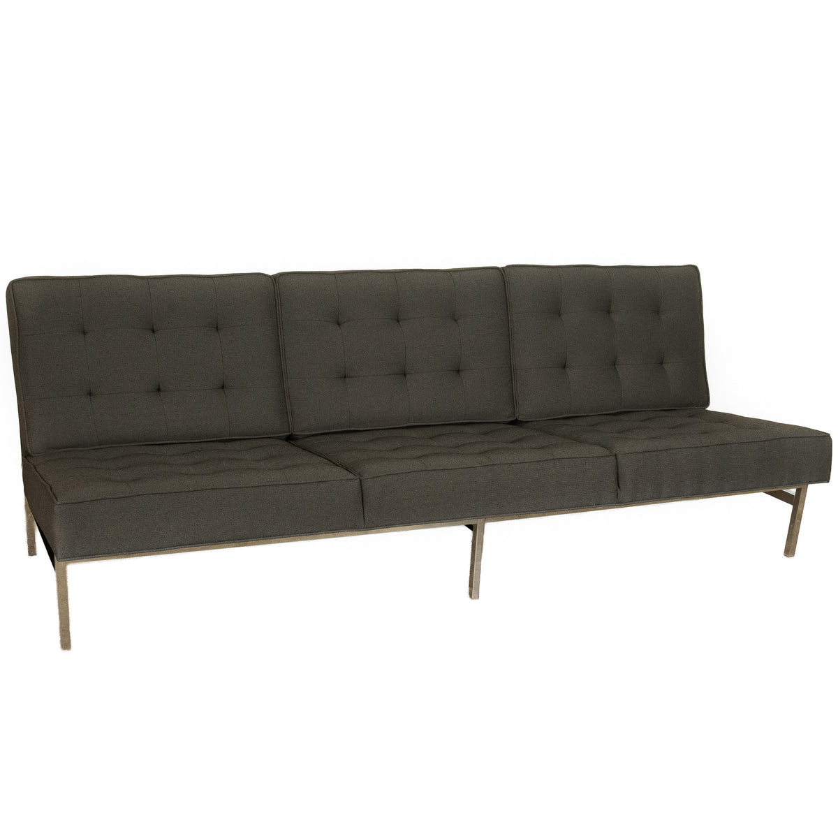 Original Mid-Century Modern 1955 Florence Knoll Parallel Bar Sofa Fully Restored