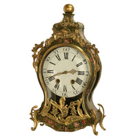 Antique 18th Century French Louis XV Painted & Ormolu Vernis Martin Cartel Clock 1750